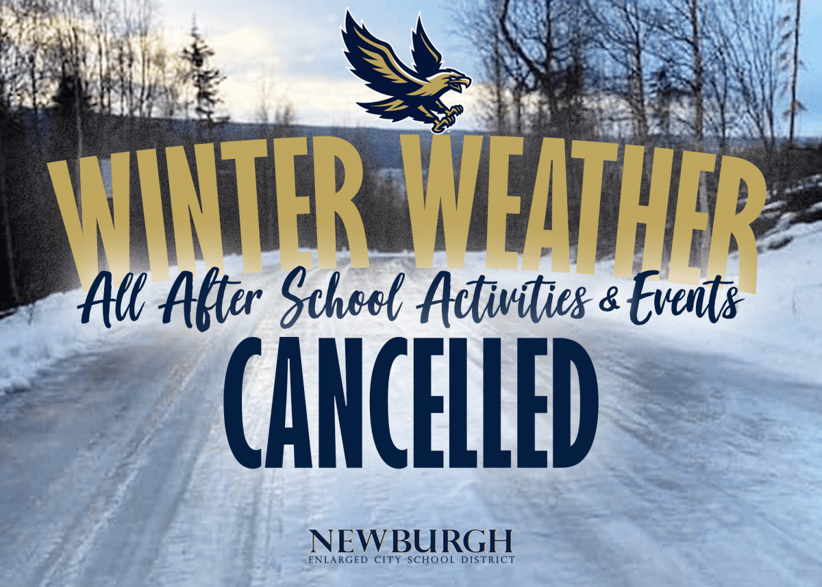 All afterschool activities and events are CANCELLED for today, Thursday